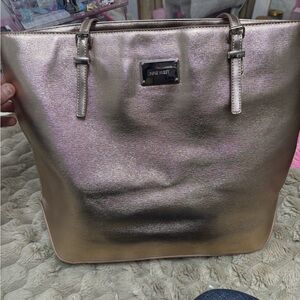Nine West Metallic Gold Tote Bag